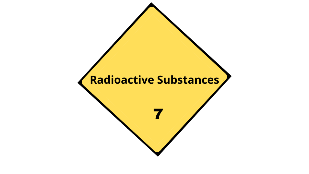 Class 7: Radioactive Substances.